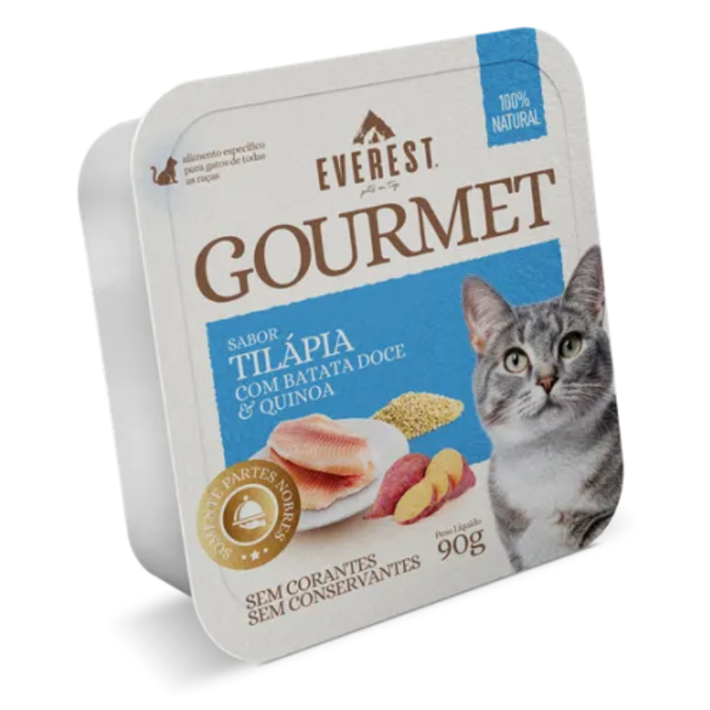 EVEREST GOURMET GATOS TILAPIA, BATATA DOCE E QUINOA