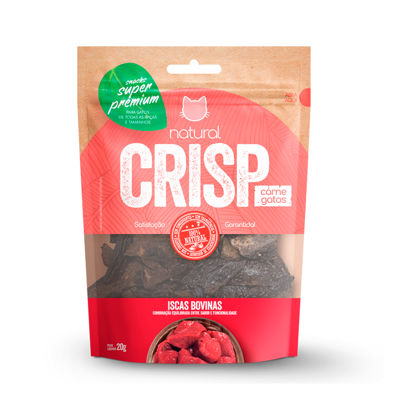 NATURAL CRISP GATO ISCAS BOVINAS
