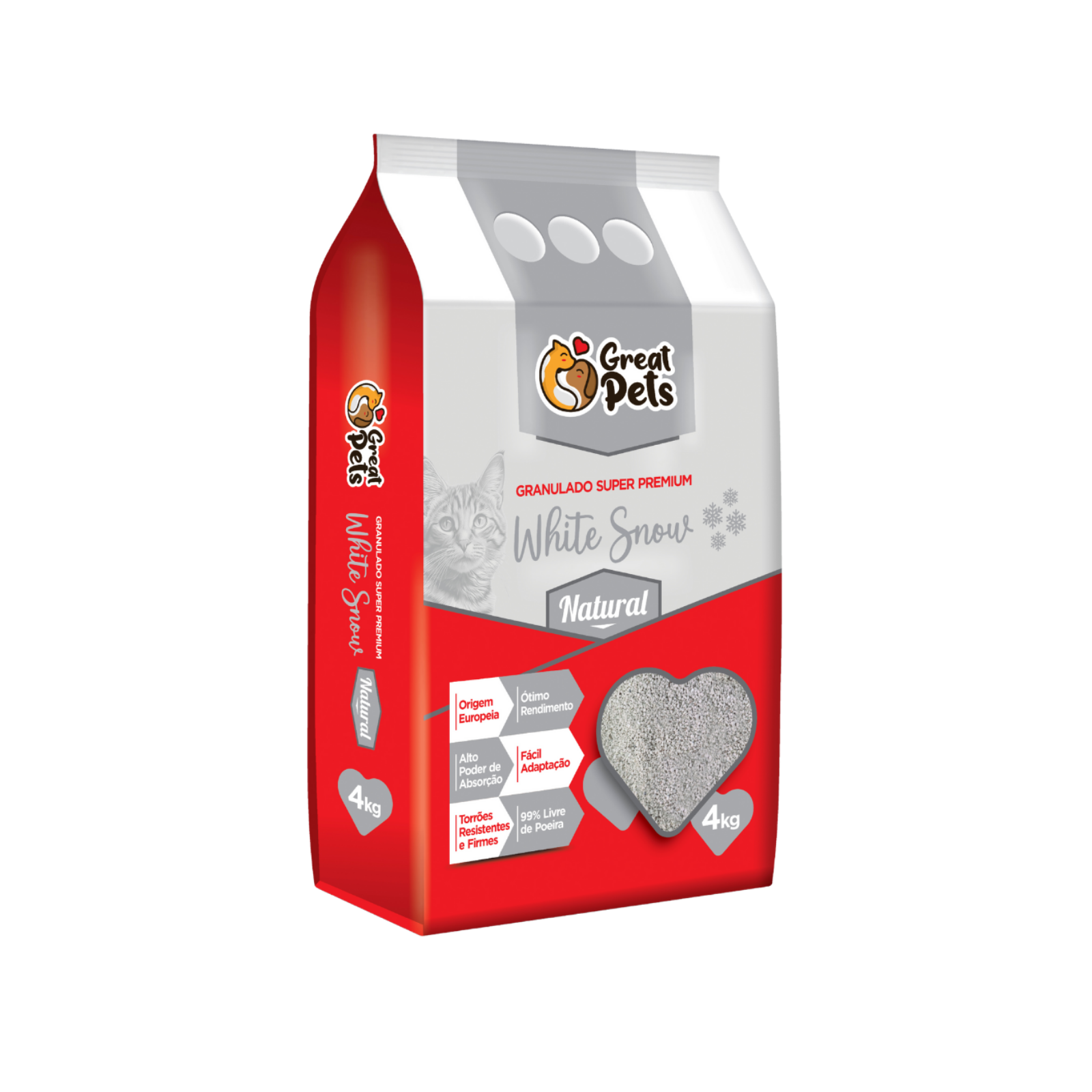 GREAT PETS SUPER PREMIUM WHITE SNOW NATURAL