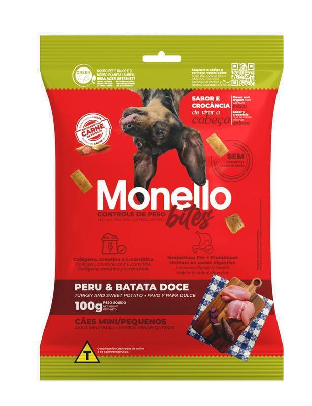 MONELLO BITES CÃES CONTROLE DE PESO MINI E PEQUENAS