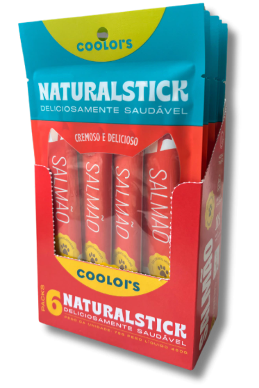 COOLORS NATURALSTICK GATOS SALMÃO DP 30 X