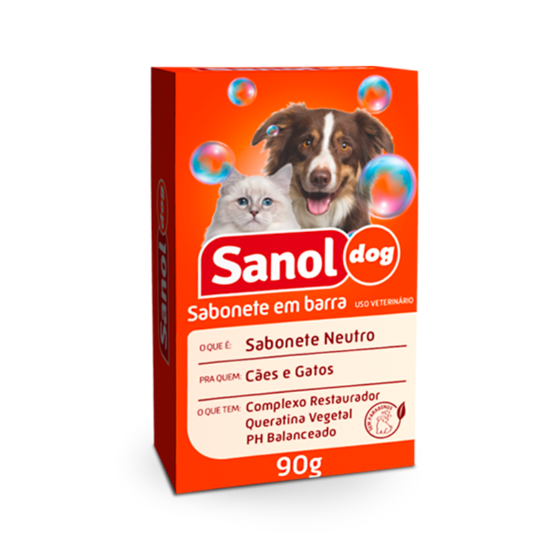 SANOL CÃES SABONETE NEUTRO