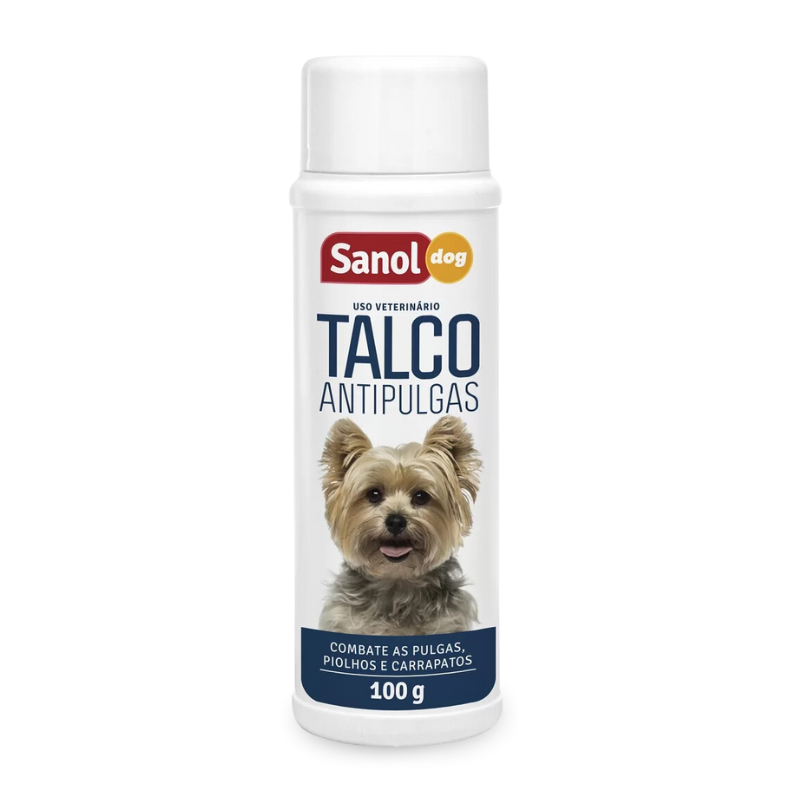 SANOL CÃES TALCO ANTIPULGAS
